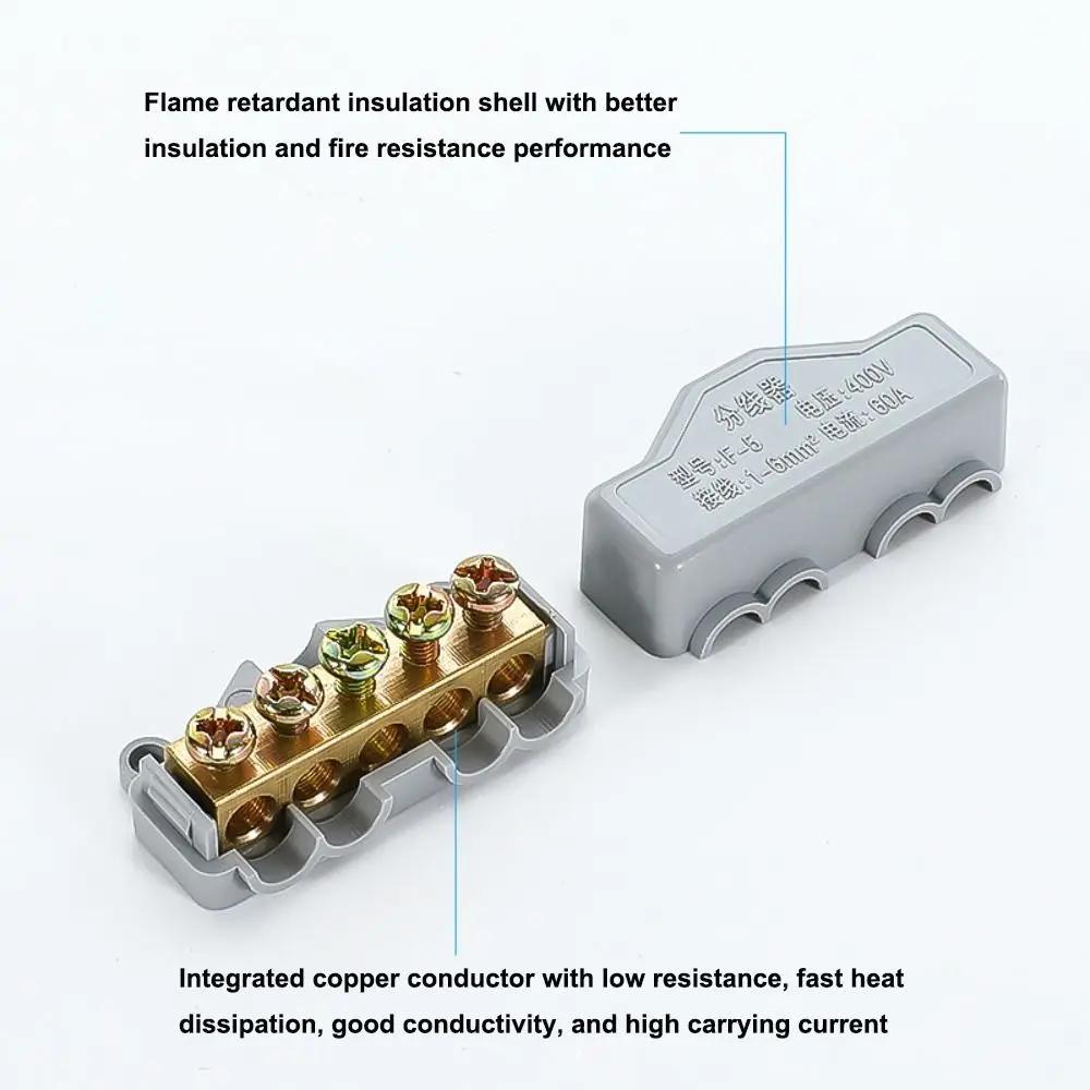 Docking High Power High Power Splitter Conductor Brass Quick Terminal Block Terminal Blocks Electrical