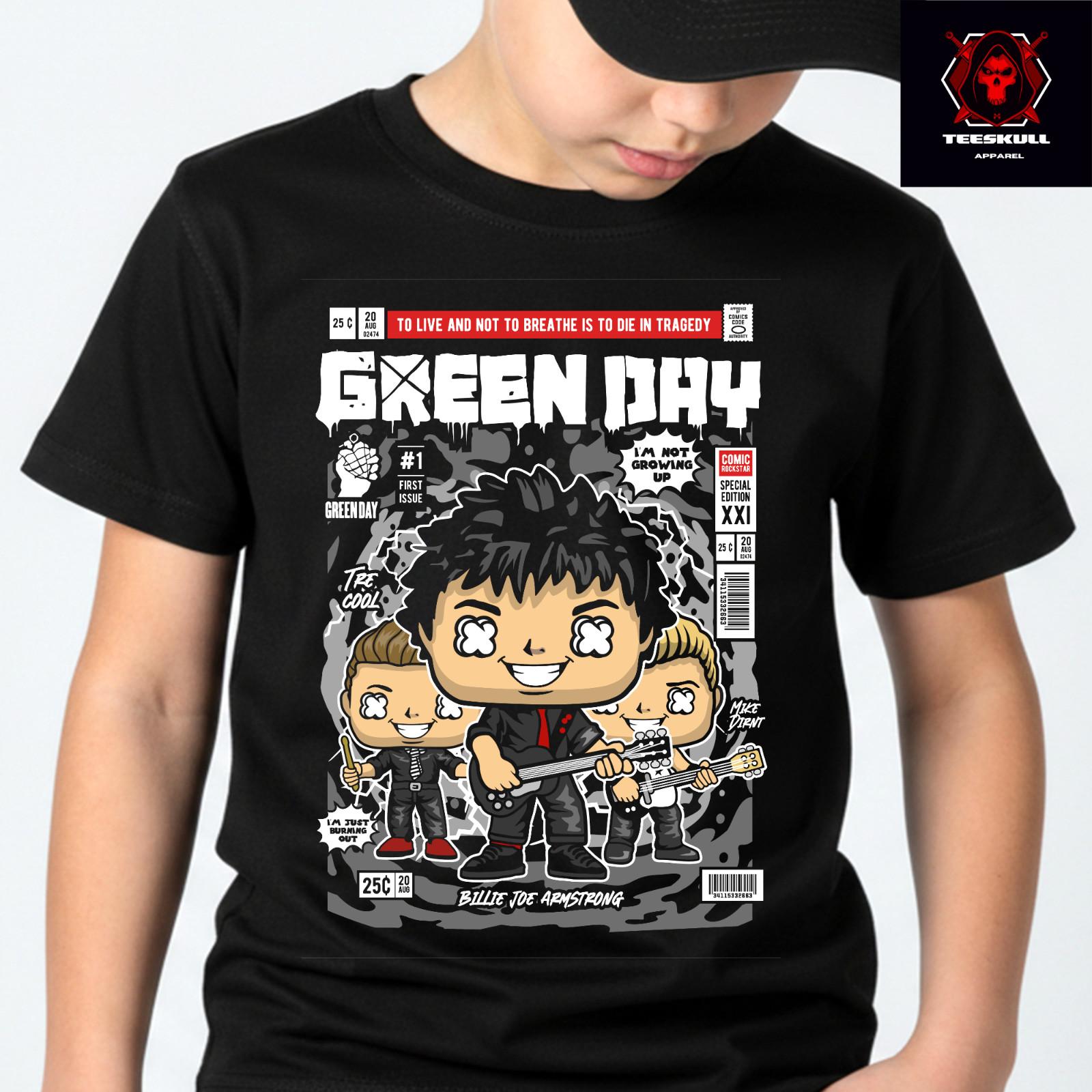 Green Day - Billie Joe Armstrong Rock Premium Soft Cotton T-Shirt XL