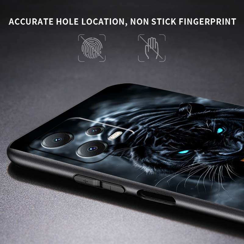 Löwe Bär Katze Cool Für Xiaomi Redmi Note 15 14 13 12 12S 11E 11 11S Pro Plus 4G 5G Schwarze Weiche TPU Handyhülle