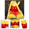 Charming Cartoon Plush Cute French Fries And Pizza Pillow For Cozy Snuggles