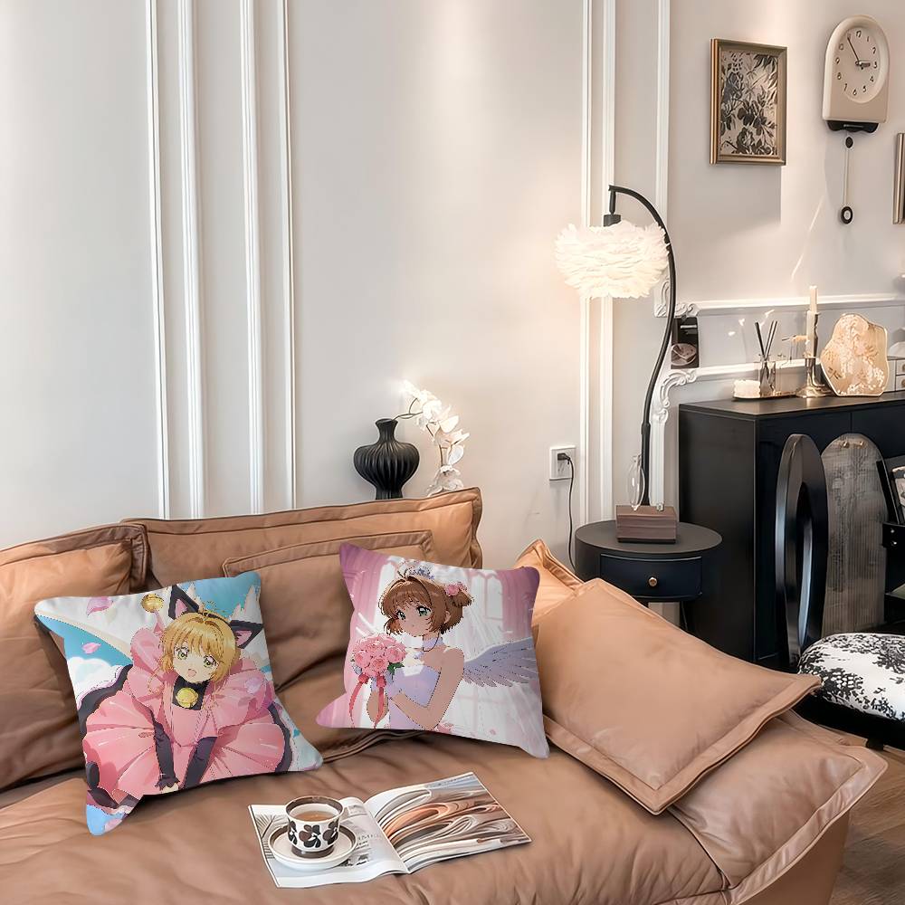 Anime K-KINOMOTO-SAKURA Cushion Cover 30x50 Polyester Sofa Cushions Decorative Throw Pillows Home Decoration Pillowcover