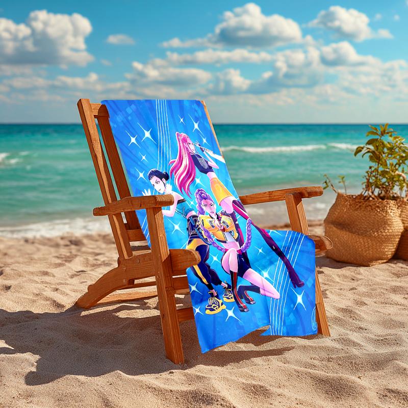 1Pc Starlit Trio Adventure Beach Towel Quick Dry Multiuse For Beach Pool Gym Yoga Home Travel Christmas Halloween Xmas Gift L1452