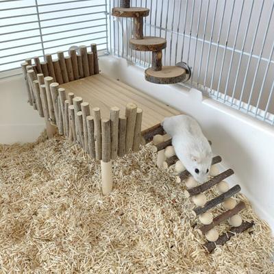 Hamsterspielzeug Hohe Stabilität Großer Raum Solide Natürliche Materialien Verschleißfest Ausruhen Spielen
