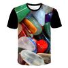 Summer Mountains and Rivers Graphic T Shirts For Men Fashion Natural Scenery Pattern T Shirt Handsome Casual 3D Print T-shirt