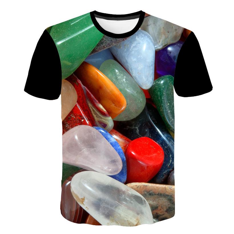 Summer Mountains and Rivers Graphic T Shirts For Men Fashion Natural Scenery Pattern T Shirt Handsome Casual 3D Print T-shirt