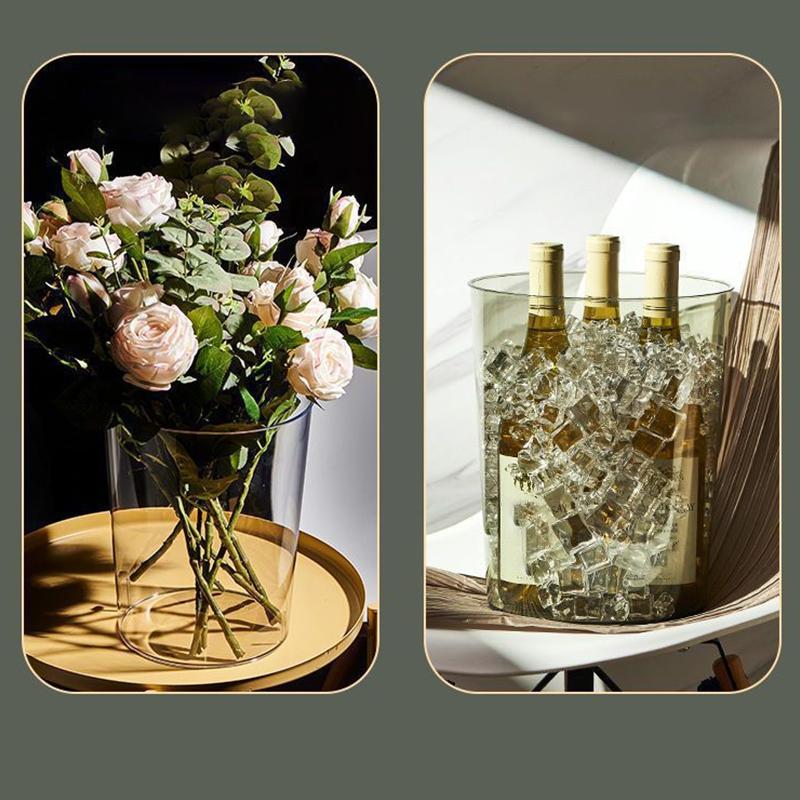 Transparante Prullenbak Zonder Deksel Afvalbak Thuis Kantoor Bureau Afval Afvalcontainer Afvalmand Keuken Vuilnisbak