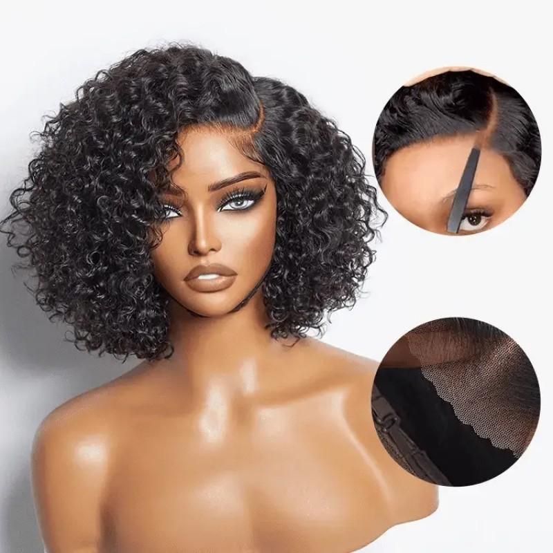 Wigs African Women Fashion Chemical Fiber Headgear Brown Partial Split Short Curly Hair Curling Wig