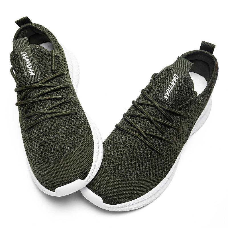 

Damyuan Men Casual Flats Air Mesh Breathable Trainers Non-slip Footwear Men Vulcanized Shoes Athletic Training Tenis Feminino 46