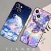 Furina Animation Game G-Genshin I-Impact Phone Case For IPhone 17 Air 16 15 14 13 Pro Max 11 12 Black Silicone Cover