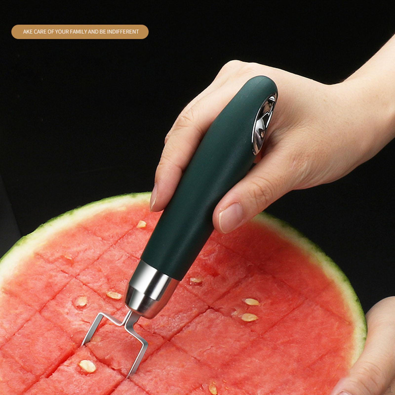 Watermelon Fruit Divider Household Melon Baller Ergonomic Cube Stainless Steel
