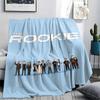 1PC THE ROOKIE Patterned Flannel Blanket Suitable For All Seasons for Home Decor Warmth and Comfort Gifts Holiday Present