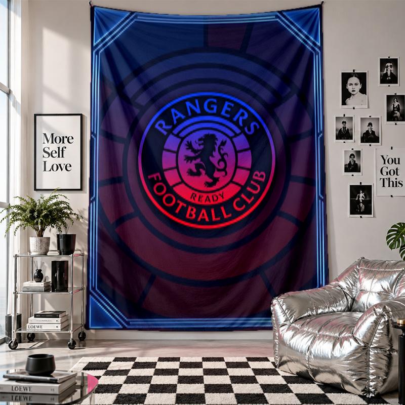 Rangers FC Wall Tapestry Home Decor Wall Hanging Cloth for Bedroom Living Room Background