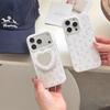 Korean Wind Point Drill Pink Floral Magnetic Suction Bracket for iphone11Promax Apple 11 Mobile Phone Case Double-layer Women