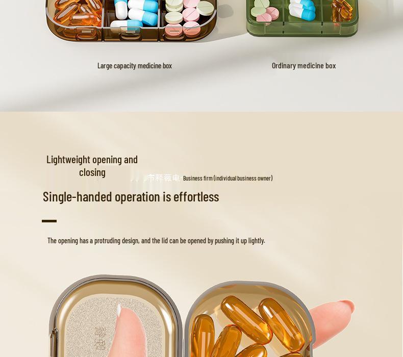 Portapillole Giapponese Portatile: Scatola Promemoria Farmaci 7 Giorni, 3 Volte al Giorno