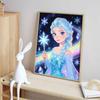 Disney Diamonds Elsa Art Painting Kit Diamond Painting Home Decor Sparkling Snowflakes Magical Wand Frozen Theme Artwork for Fans and Collectors