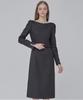 Julie And Kara 24 Fw Collar 105 Dear Holly Tweed Dress Black
