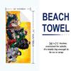 My Hero Academia Print Beach Towel, Large Soft Quick Dry Towel for Beach Camping Swimming