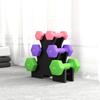 Hex Dumbbells Set With Dumbbell Rack Hand Weights For Strength Training Weight Lifting 2 X 1kg 2 X 2kg 2 X 3kg