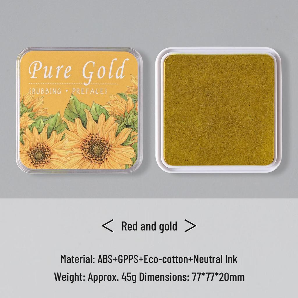 Retro Eco-Cotton Neutral Ink Stamp Pad for Journals