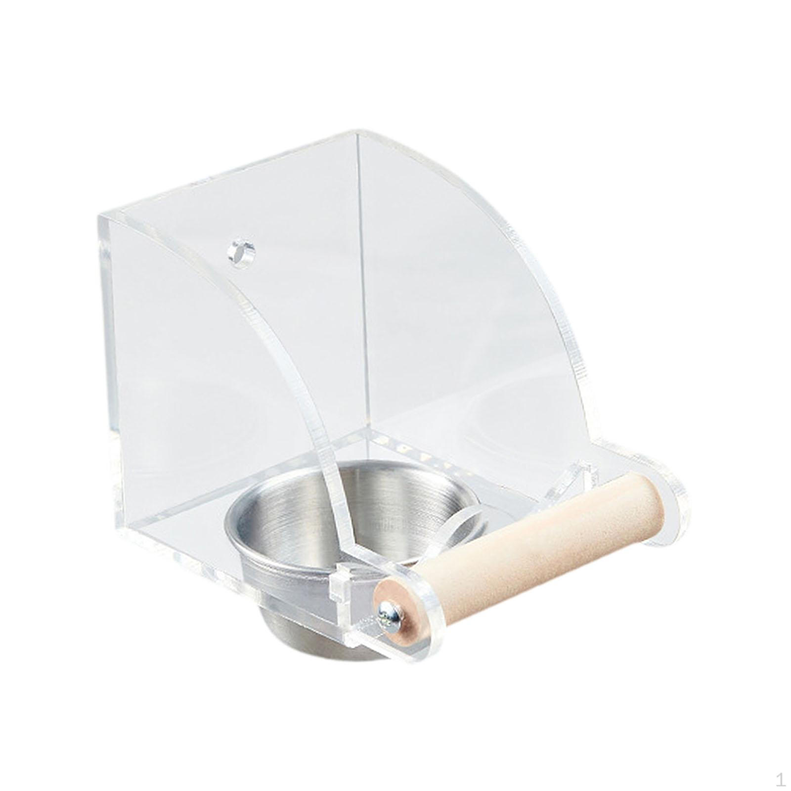 

Bird Feeder Food Bowl Cup Container for Small And Medium Birds 10.5x7.7x7.8cm