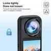 For Insta360 X5 PULUZ Rotating Optical Tempered Glass Lens Guard Protective Cover (Transparent)