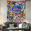 Littlest Pet Shop Wall Tapestry Aesthetic Wall Hanging Printed Fabric Blanket Decorative Tapestries for Bedroom Living Room Home Decor
