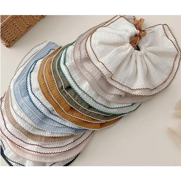 Hararoi Children's Flare Ribbon Scarf Bib 2-piece Set, Korean Baby Products