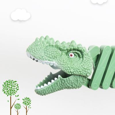 Telescopic Dinosaur Toy Interactive Stress Relieve Pets Toy Telescopic Spring Manipulator Clip Dinosaur Toy for Cats