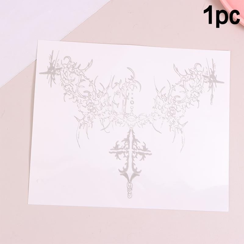 

1/2/4 шт. Травяное тату-крест, временная татуировка для женского бедра, тату-наклейка с шипами и крыльями, водостойкие готические татуировки