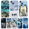 Phone Case For iPhone 16 15 14 13 12 11 Pro Max XS X XR 7 8 Plus Soft Shockproof TPU Clear Cover Penguin Arctic