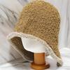 Women's Winter Hat Wool Long Brim Bucket Hat