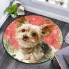 Christmas Dog Pattern Round rug,Carpet Rug for Living Room Bedroom Playroom ,Non-slip Floor Mat,Holiday Gifts and Birthday Gifts.