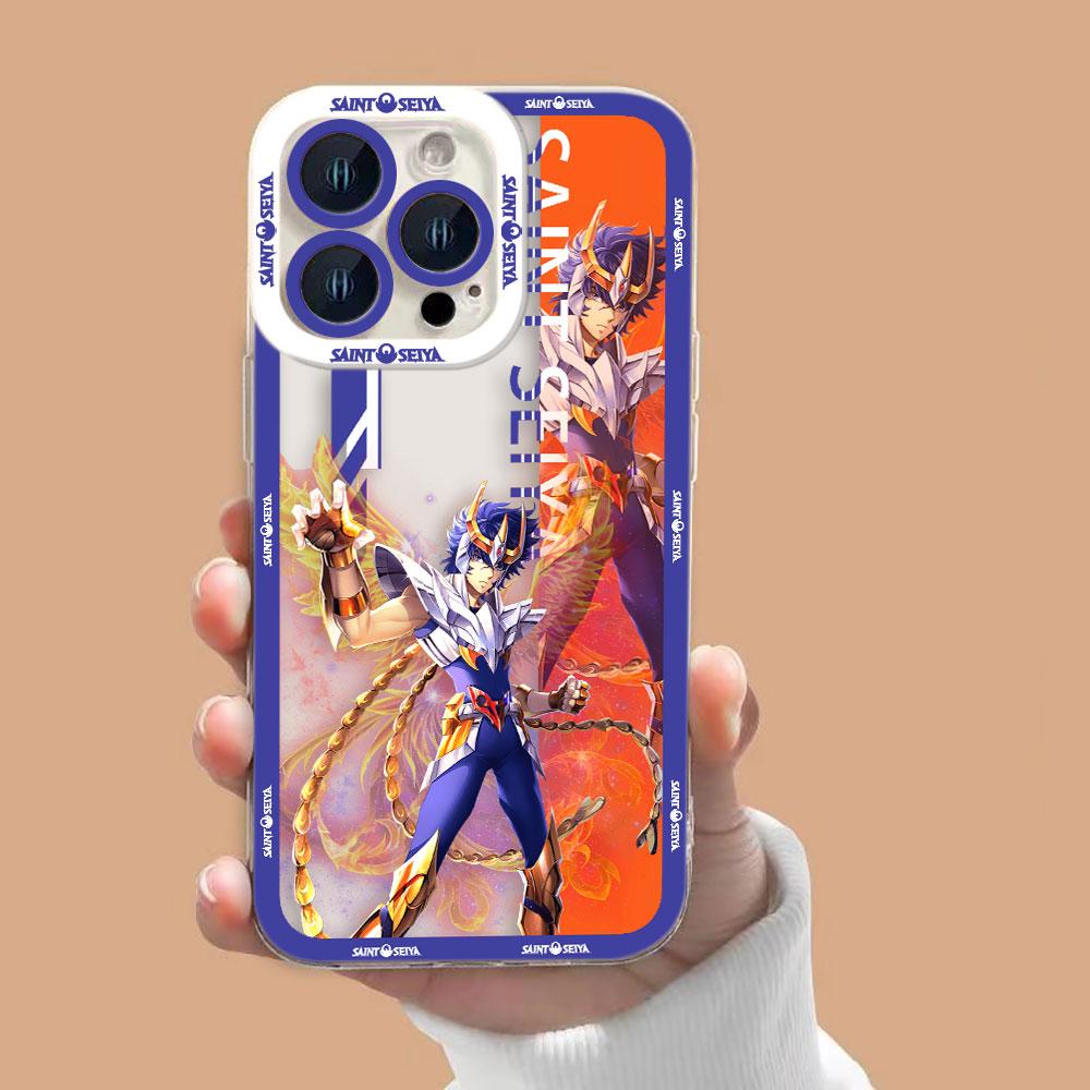 Anime S-Saint S-Seiya Clear Phone Case For Samsung Galaxy S26 S25 S24 S23 S22 S21 S20 FE PLUS ULTRA EDGE Silicone Case Shell