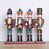 1Pcs 30Cm Cartoon Walnut Soldier Home Decoration Christmas Ornament Wooden Nutcracker Puppet Desktop Decor