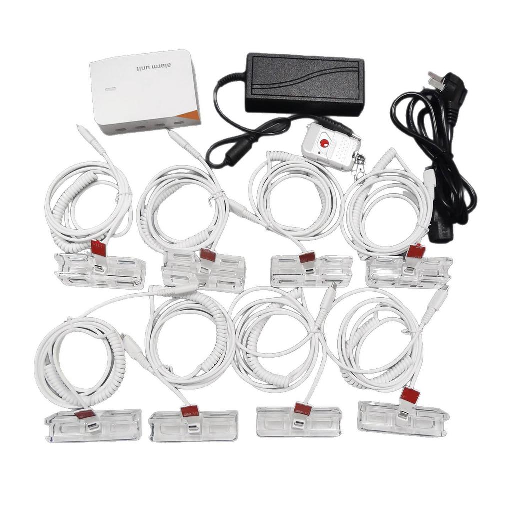 Multi-Channel Anti-Theft Display Stand with One-to-Eight Alarm for Mobile Phones