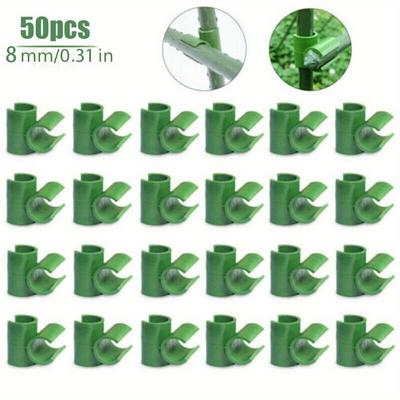 50 Stück Rankgitter-Verbindungsstück für Pflanzen – 8 mm – für die Veredelung von Gartenrahmenstäben – langlebiges Metall – geeignet für die Gartenarbeit im Innen- und Außenbereich