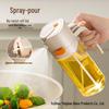 Integrated Kitchen Oil Sprayer: Two-in-One Automatic Glass Oil Bottle with Non-Stick Feature
