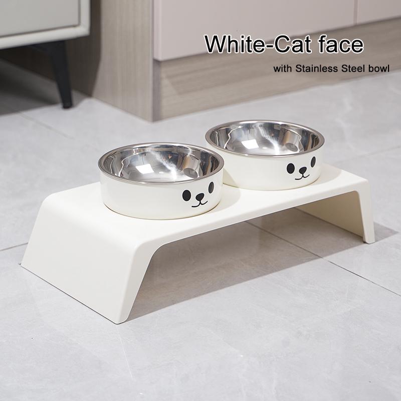 2026 Elevated Pet Dog Feeder Bowls Raised Stand with Double Stainless Steel Food Water Bowls for Small Medium Large Dogs Cats
