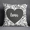 Cool black style black background printed pattern cushion cover for home bedroom living room sofa decorative pillowcase