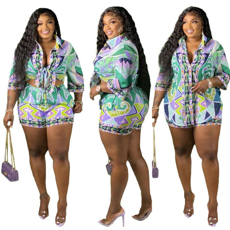 

Комплекты рубашка-топ и шорты Повседневные шорты Топы-рубашки Костюм-шорты purple M