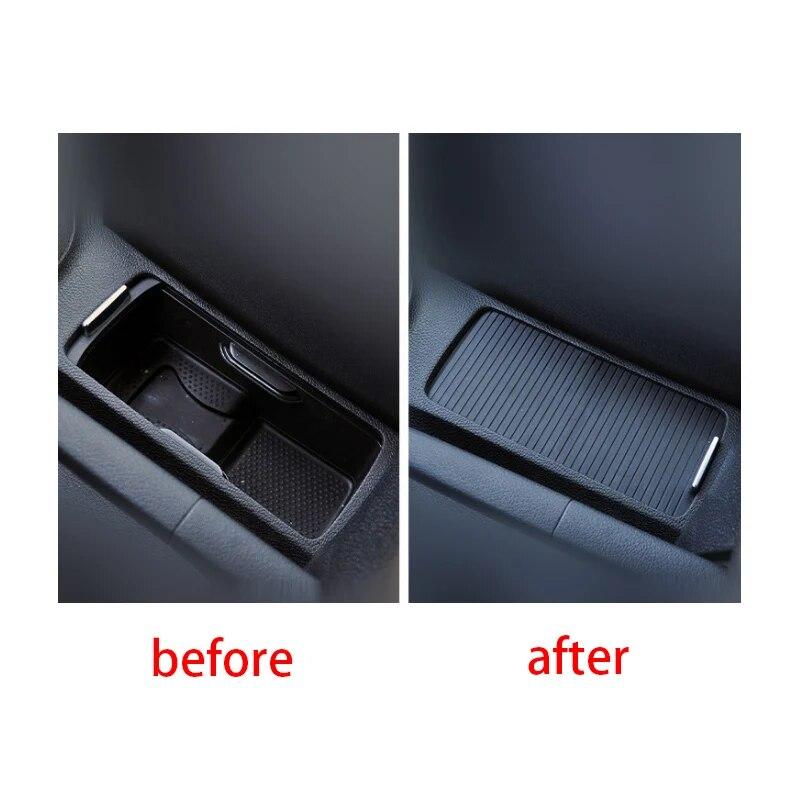 5KD832531 Bil Mittkonsol Dryckeslock Skjutbart Rullgardin För Golf 6 MK6 Golf 5 V Sagitar 2006-2014 Vattenmugghållare Gardin