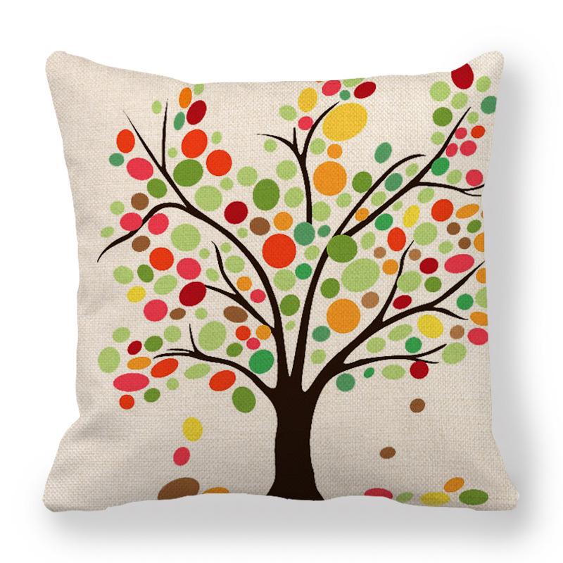 Custom Geometric Abstract Symmetrical Linen Pillowcase