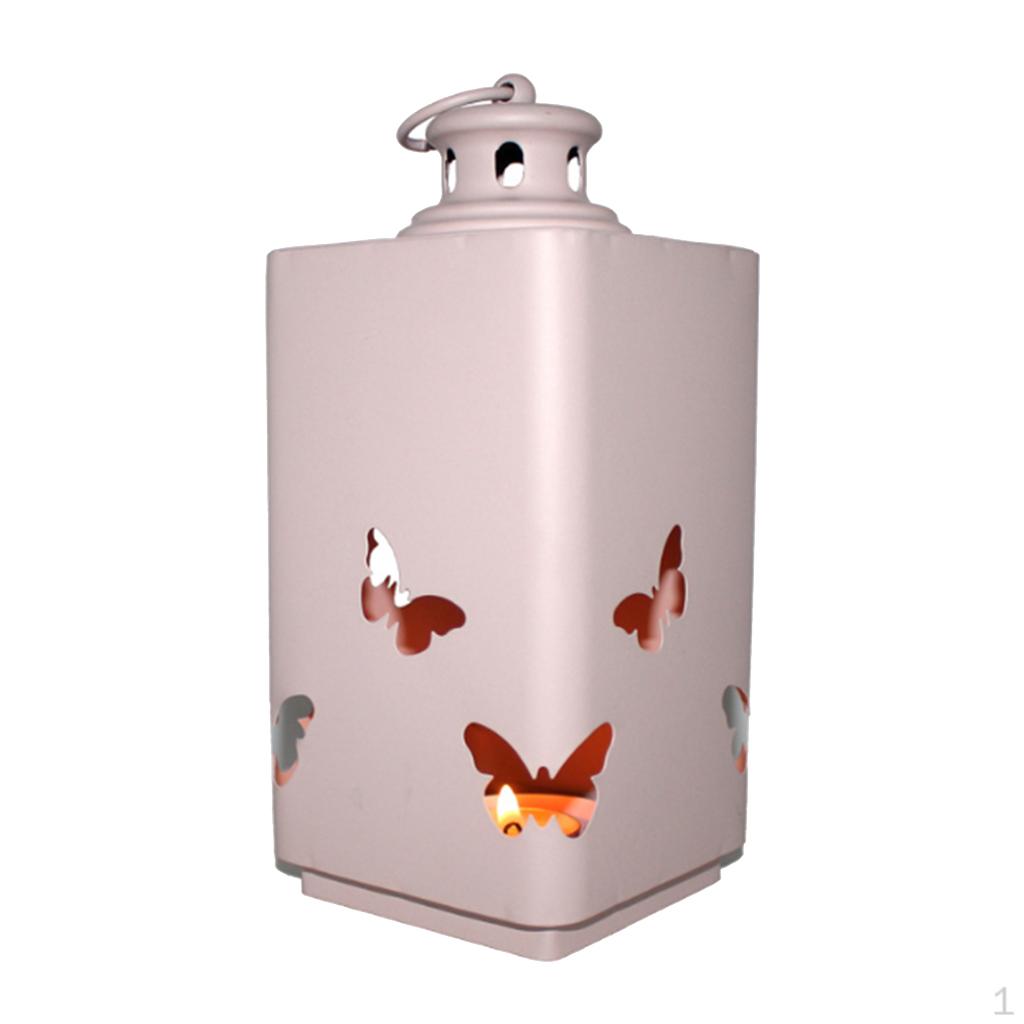 

Lantern Tea Light Candle Holder Wrought Home Wedding Decor розовый