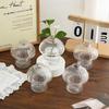 Mushroom Shaped Clear Plastic Vase Mini Desktop Hydroponic Planter for Small Flowers Gifts for Plant Lovers