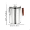Coffee Percolator Cookware Portable Easy to Clean Comfortable Handle Campfire Pot
