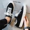 Black Canvas Men's Versatile Casual Shoes, Autumn 2025 Trend – Ideal for Spring and Fall
