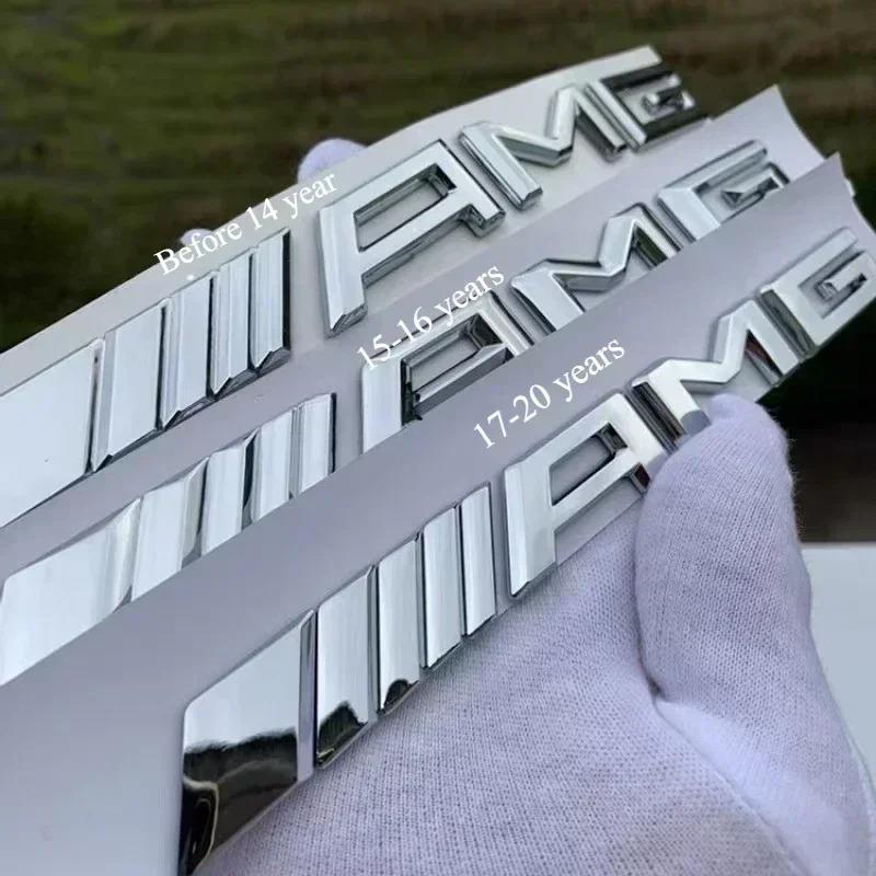 ILY2 3D ABS Car Rear Trunk Badge Decal Letters Sticker For Mercedes Benz AMG A B C E G CLA C63 C63S E53 GT SLK W176 W205 W177 C260L