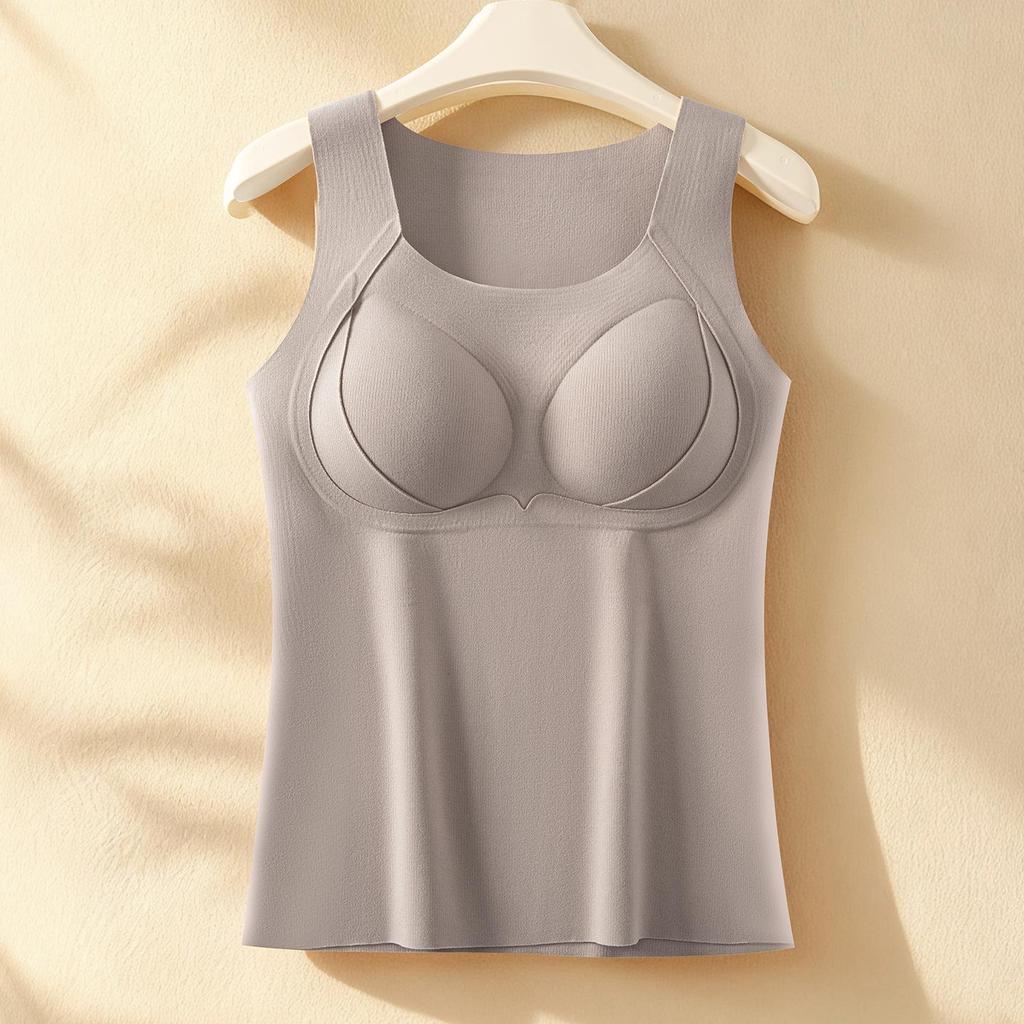 Carsonlan Damen Doppelseitige Samt Antibakterielle Fleeceweste: Dicke nahtlose Basisschicht für Winter & Herbst