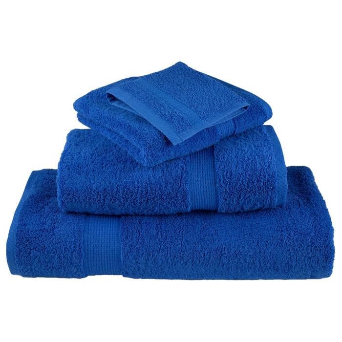 VidaXL Serviettes de Sauna de Qualité Supérieure 4 pcs, Paréos de Sauna, Draps de Bain, Serviettes de Douche Salle de Bain 137195
