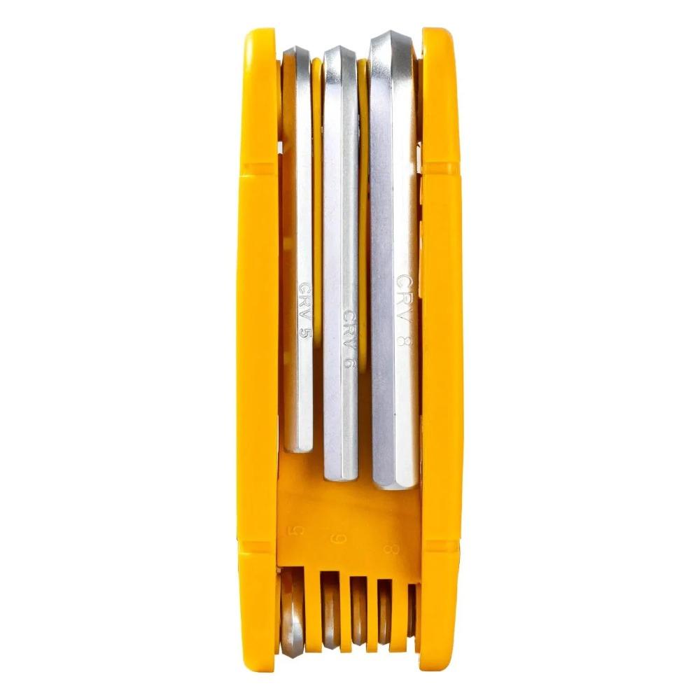 

High Hardness Torx Hex Key Wrench Anti-slip Portable Set Screwdriver Flat End Hex Key Set Spanner жёлтый